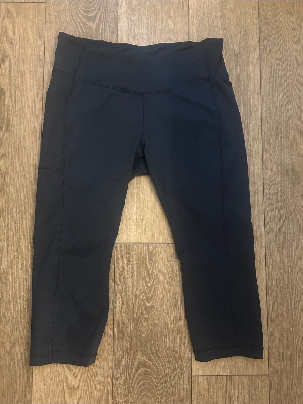 Women’s High-Waist Capris - Grey/Blue